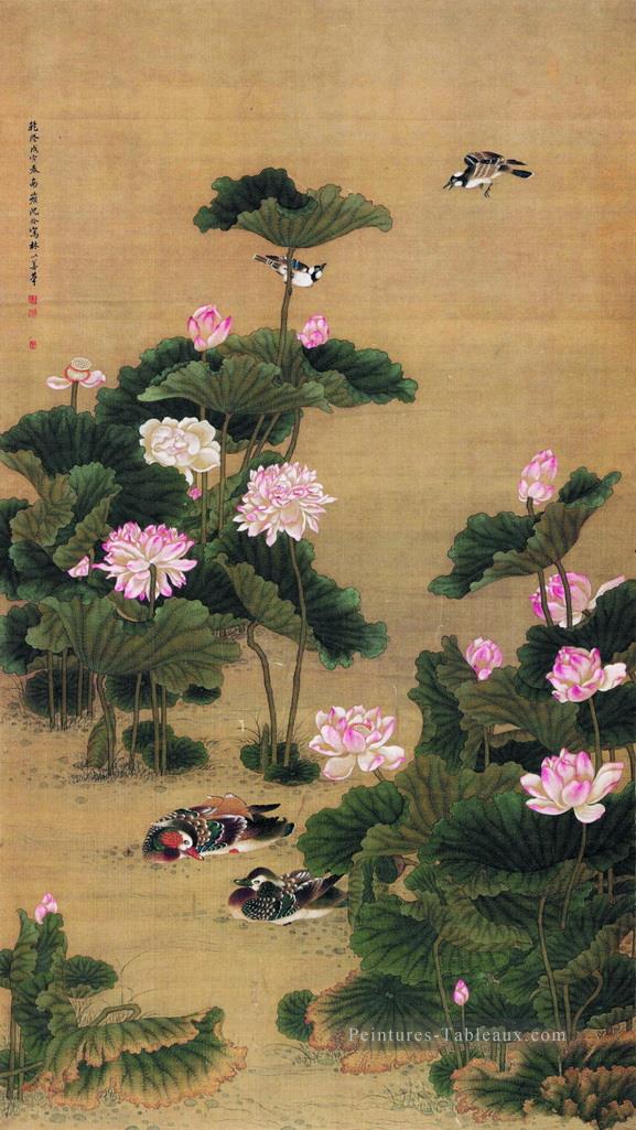 Shenquan oiseaux et fleurs traditionnelle chinoise Peintures à l'huile